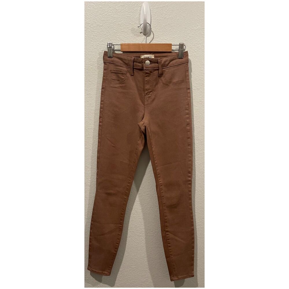L'AGENCE Mid-Rise Skinny Leg Brown Jeans